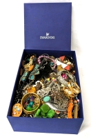 14lbs of Assorted Unsorted Jewelry in Huge 9" x 12" Gift Box