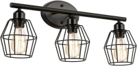 New Liusun Lulu 3-Light Industrial Bathroom Vanity Light