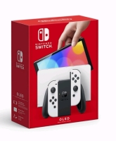 New Nintendo Switch (OLED Model) with White Joy-Con - OLED Console White/Black Joy-Con Edition
