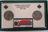 1982 (1876-) Canadian Constitution Commemoratives Double Dollar & Stamp Set - 2
