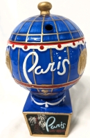 Paris Hotel Casino LAS VEGAS Lidded Ceramic Hot Air Balloon Drink Container