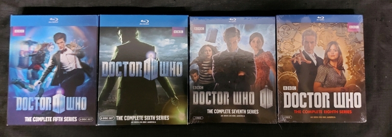 4 BluRay Box Sets Doctor Who 5th-8th Series