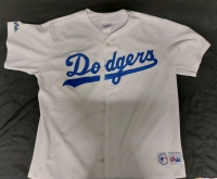 Large Majestic Dodgers Baseball Jersey