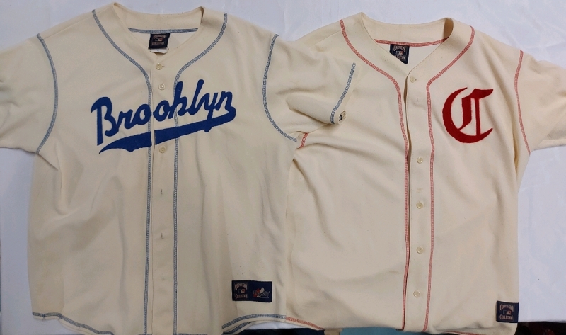 2 XL Baseball Jerseys Cincinnati Reds And Brooklyn Dodgers