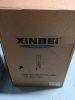 New AS IS Xinbei Hanging Light Fixture - Model XB-P1110-3-MB - One Glass Shade is Broken - 2