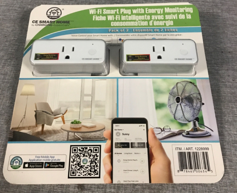 New CE Smart Home Wi-Fi Smart Plug With Energy Monitoring