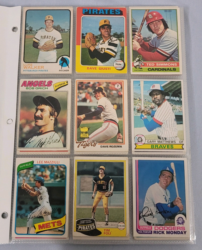 1973 - 1992 O Pee Chee MLB Baseball Trading Card Singles , 108 Cards No Doubles