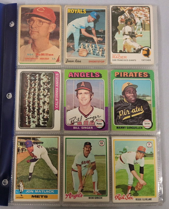 1957 , 1970 - 1991 Topps MLB Baseball Trading Card Singles , 108 Cards No Doubles