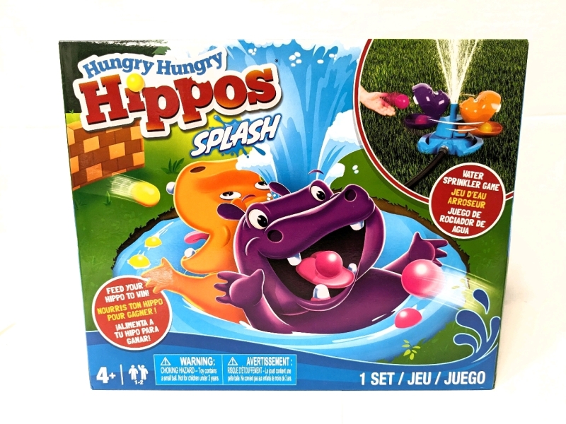 New Hungry Hungry Hippos Splash Water Sprinkler Game