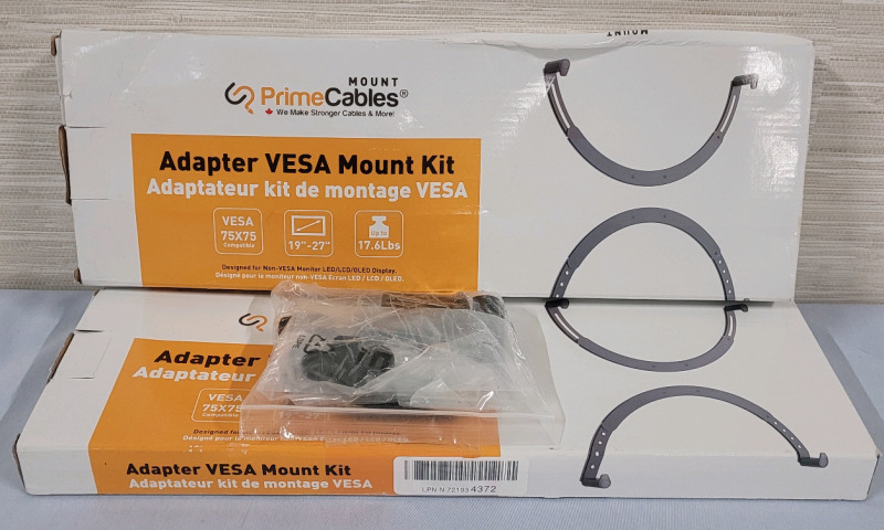 PrimeCables Adapter VESA Mount Kits . Used for Computer Monitor Mounting Bracket