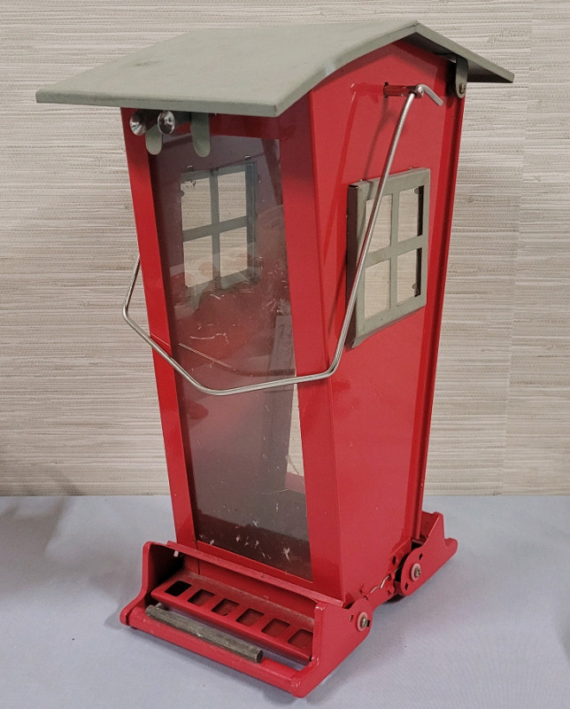 Squirrel Proof Bird Feeder with Top Loading Feeder . Measures 15" Tall