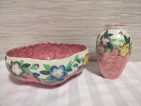 Beautiful Vintage MALING Dish & Vase