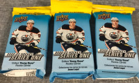 3 New Upper Deck NHL 2022-23 Series One 30 Packs