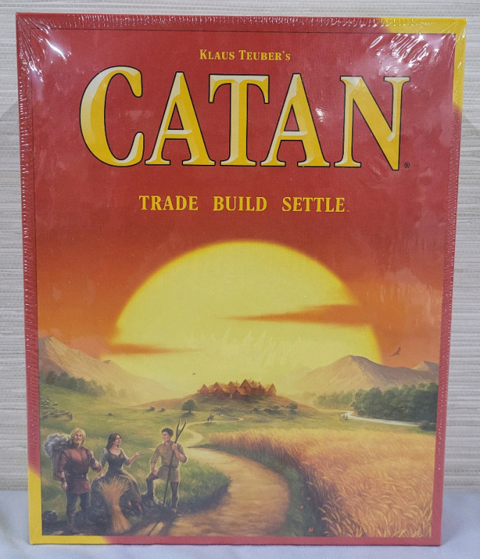 New - CATAN : Trade &bull; Build &bull; Settle Board Game . Ages 10+ , 3 to 4 Players , Playtime 60 Min.