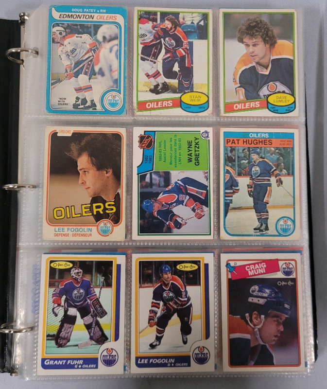 1979 - 2021 Edmonton Oilers NHL Hockey Trading Card Singles , 209 Cards