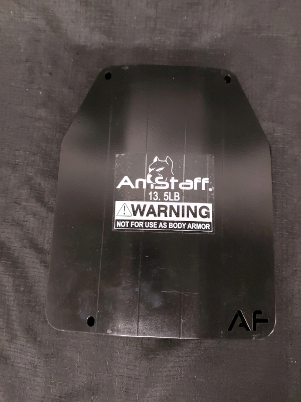 Amstaff 13.5LB Fitness Weight Vest Plate 12"x9.5"