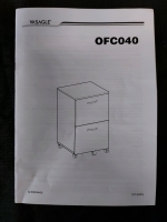 VASAGLE 2 Drawer Filling Cabinet Unsure If All Parts Present *SEE Description*