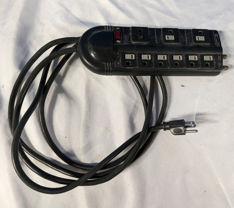 Surge Protector Power Bar. Cord is Longer Than 112". Tested Successfully.