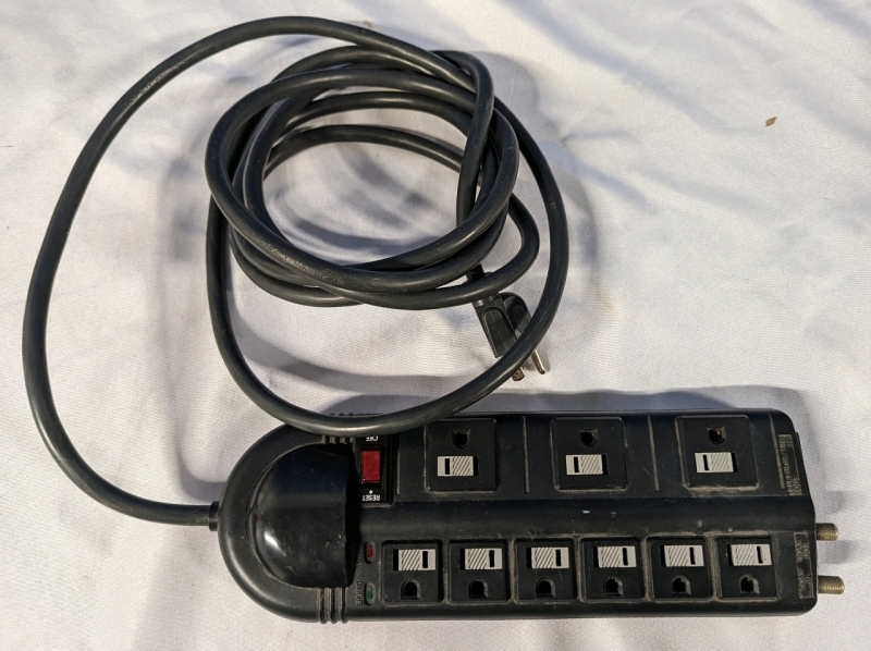 Surge Protector Power Bar. Cord is Longer Than 112". Tested Successfully