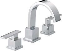 New Delta Faucet. Vero 2-Handle Widespread Bathroom Faucet with Metal Drain Assembly, Chrome 3553LF.