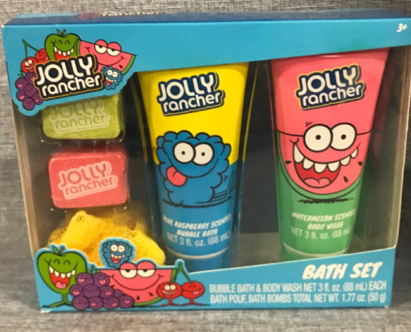 New JollyRancher Bath Set Bubble Bath & Body Wash Net