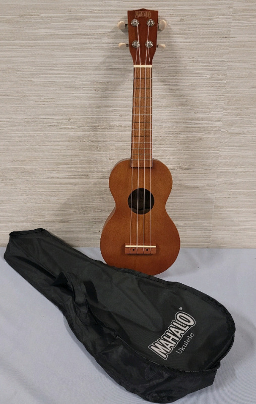 New - MAHALO Ukulele with Storage Bag . Model # MK1tbr