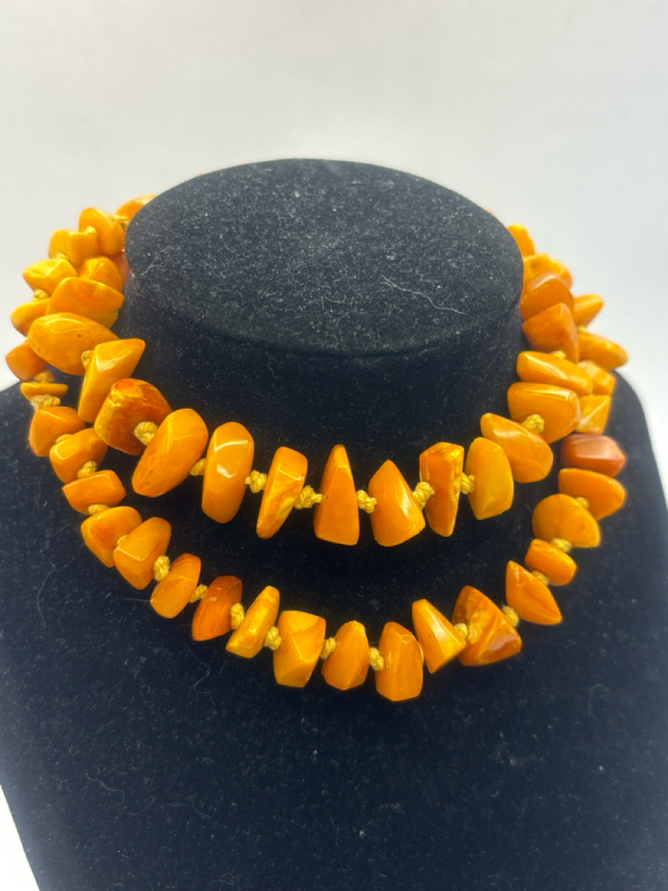 Chunky Egg Yolk Butterscoth Amber Necklace