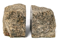 Best Bookends Ever: An Actual Rock Split Clean Down the Middle! 4.5" Tall