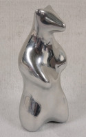 Hoselton Canada Solid Aluminum Polar Bear Sculpture Figurine Signed #2167 , Dated 2006