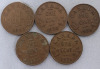 1920 - 1936 Canadian King George V Small Cent Pennies . Ten (10) Coins - 3