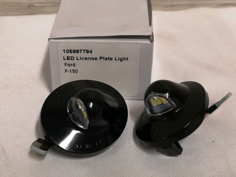 New 2&rdquo; LED License Plate Lights - Ford F-150