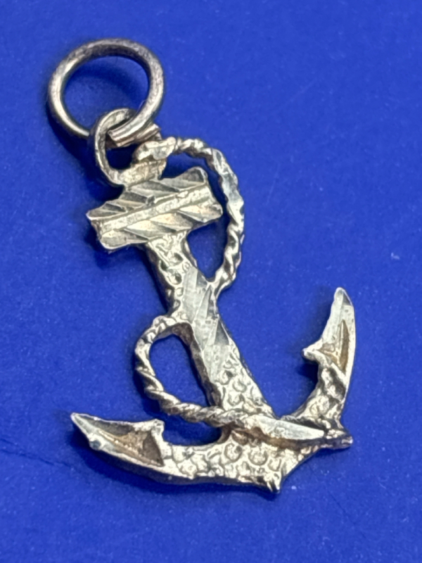 10K Yellow Gold Anchor Charm Stamped