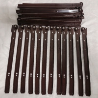 New - South Shore 13.5" Bottom Mount Drawer Slides , Brown . Six (6) Pairs