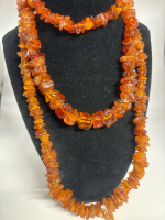 Two Baltic Amber Chunky Large Necklaces