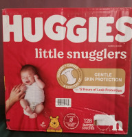 HUGGIES LITTLE SNUGGLERS 128 PACK NEWBORN SIZE
