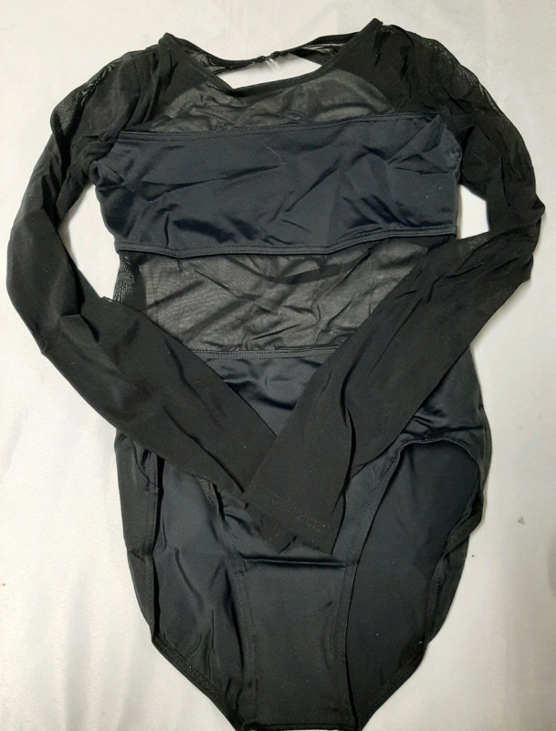New Size S Adult Balera from Weissman Dance Long Sleeved Backless Leotard