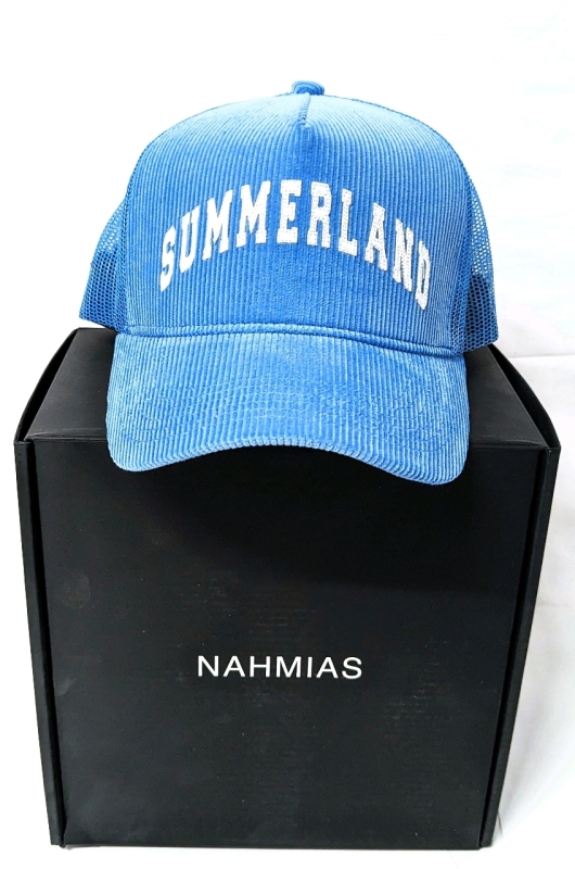 New NAHMIAS Summerland Corduroy Trucker Hat One Size - Retails for $313!