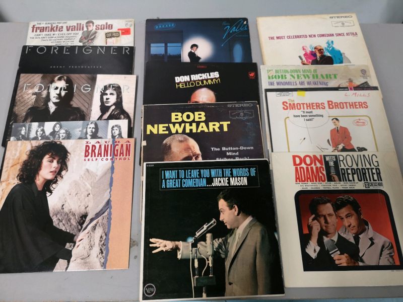 12 Vintage Records - Foreigner, Bob Newhart, Don Rickles ++