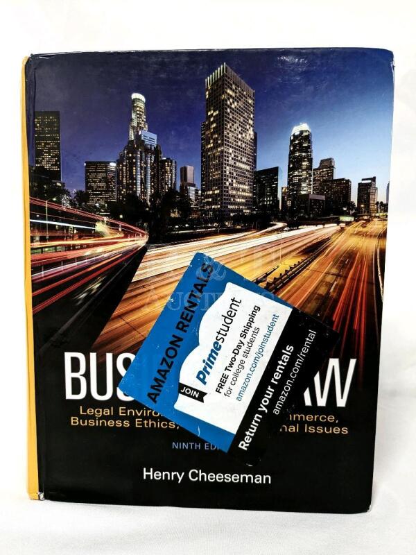 BUSINESS LAW (9th Edition) Cheeseman & Pearson Hardcover