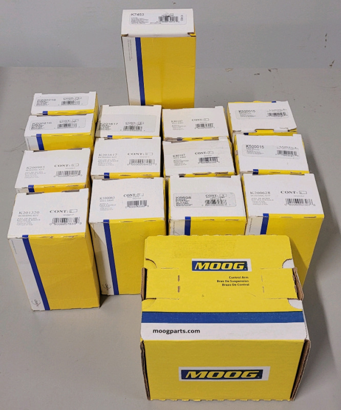 New - MOOG Auto Parts . 15 Parts . Too many to list see photos