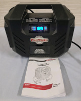MotoMaster Dual Power Air Compressor . Tested Powers Up , Not Tested on Tire
