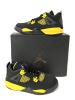 New Child Size 13c NIKE JORDAN 4 RETRO Thunder (2023) PS Running Shoes Black/White-Tour Yellow BQ7669 017 - Retails $150+ - 2