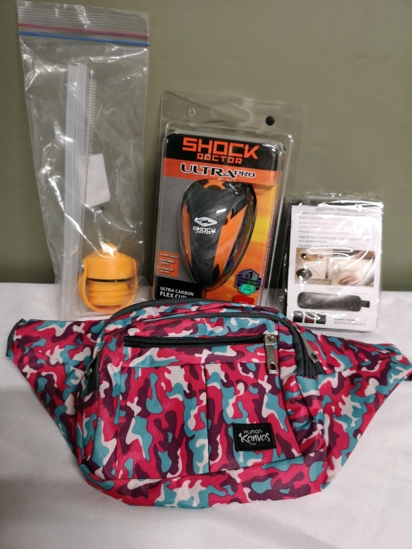 Mixed Lot - New Fanny Pack + Magnetic Wristband + Jock Cup sz Small +