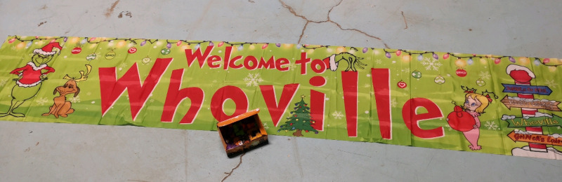 New Halloween Treat or Treat Items + Grinch Welcome to Whoville Banner