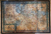 Lord of the Rings : The Shire Map . Measures 36"×24"