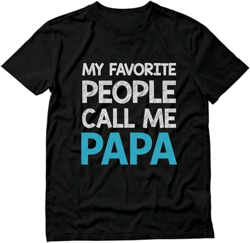 New Size L "My Favorite People Call Me Papa" Tshirt Just in time for Father's Day! Stock Photo used