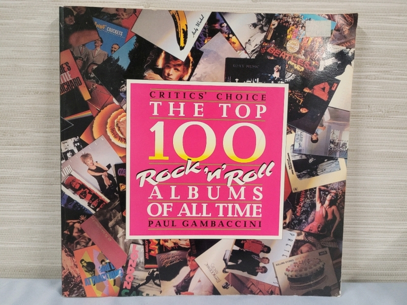 Critic's Choice Top 100 Rock 'N Roll Albums of All Time Book , Printed 1987 . 96 Pages