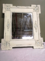 Vintage Style Framed Mirror - 16" Wide and 18" Tall
