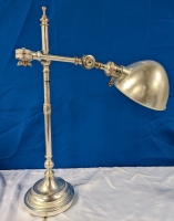 Metal Desk Lamp With Adjustable Arm. 25" Tall.