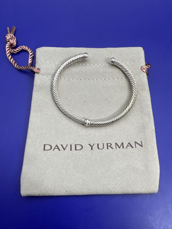 David Yurman Pavé Diamond Cable Sterling Classic Cuff